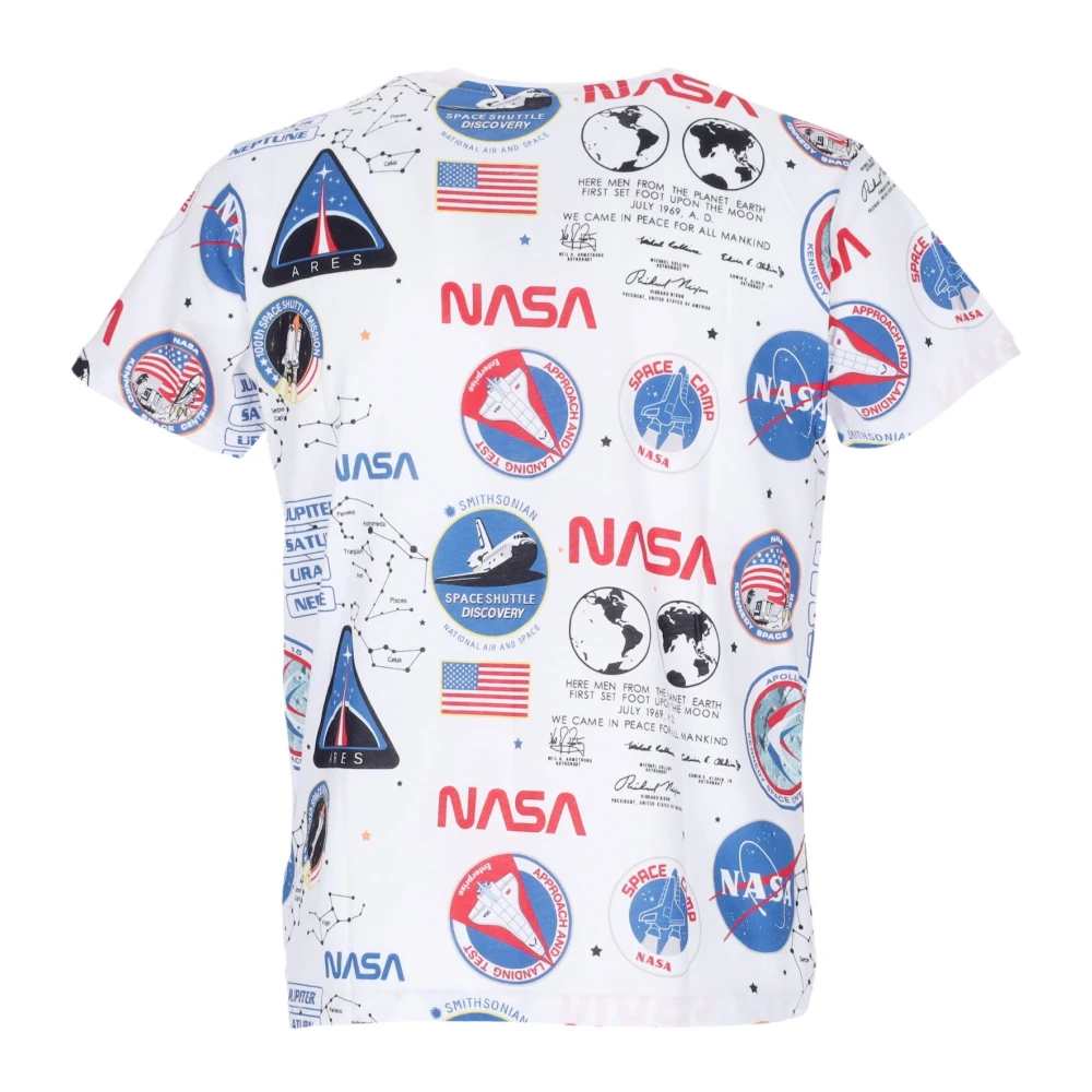 alpha industries Wit All Over Print T-shirt Multicolor Heren