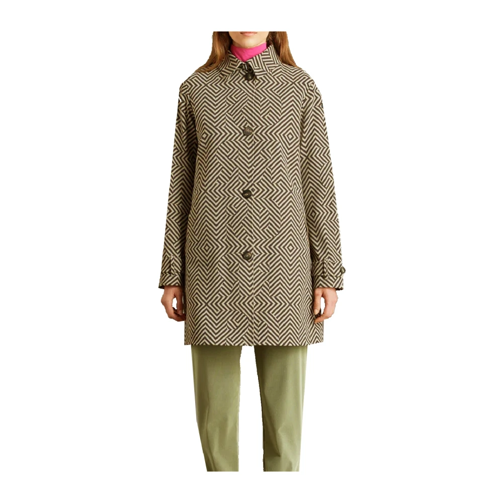 RRD Essentiële Damesjas met Razzle Dazzle Print Brown Dames