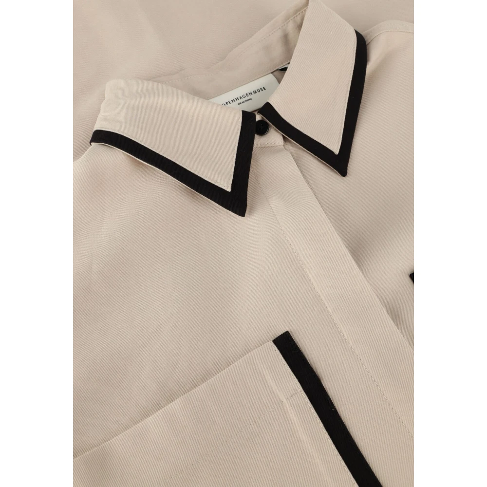 Copenhagen Muse Beige Shirt Jurk Mini Jurk Beige Dames