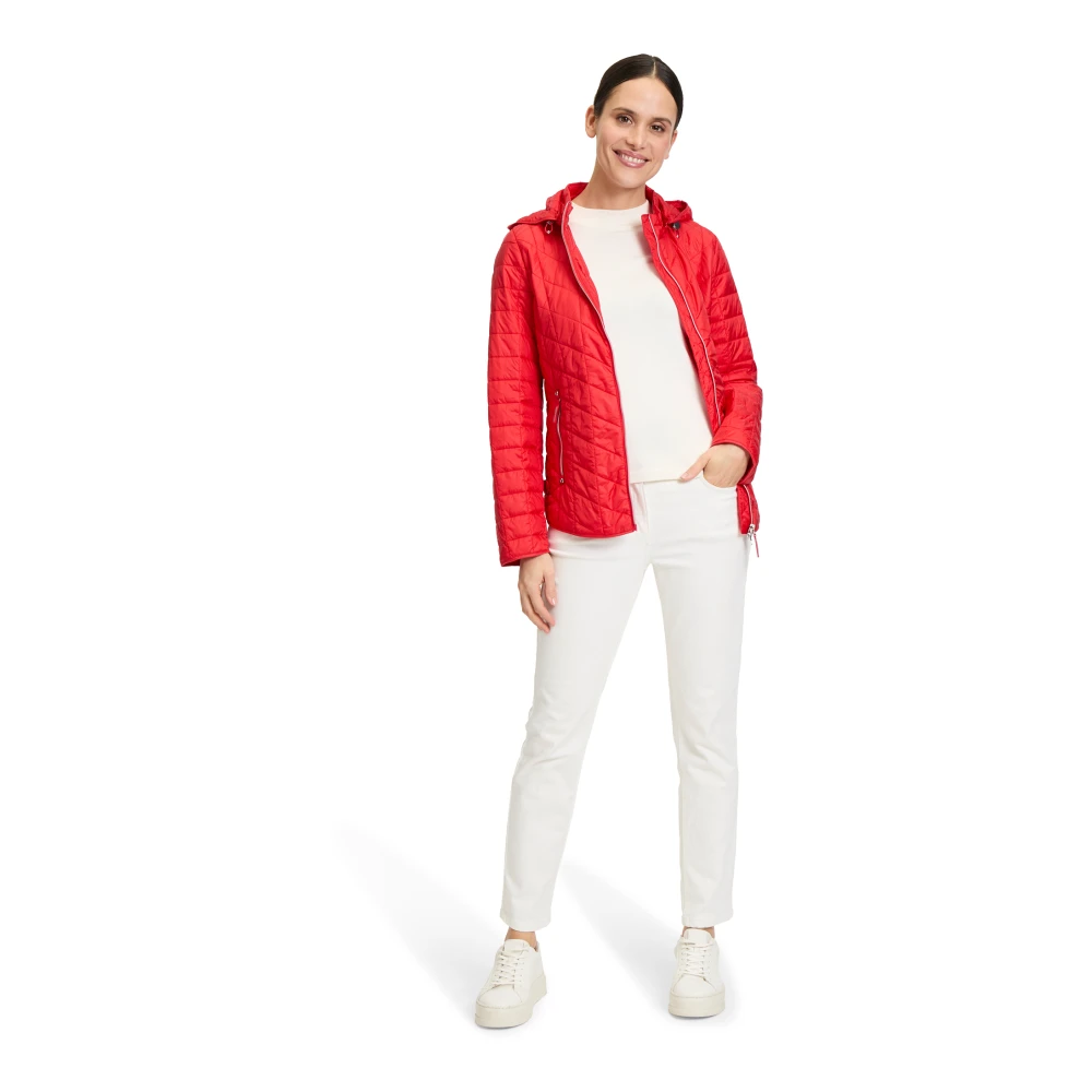 Betty Barclay Trendy outdoorjas met afneembare capuchon Red Dames