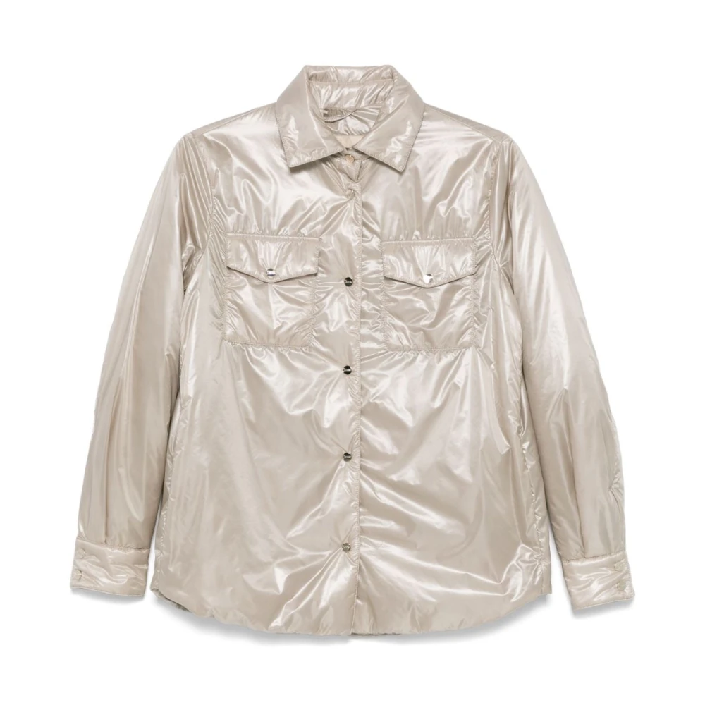 Herno Roomkleurige Jassen voor Stijlvolle Outfits Beige Dames