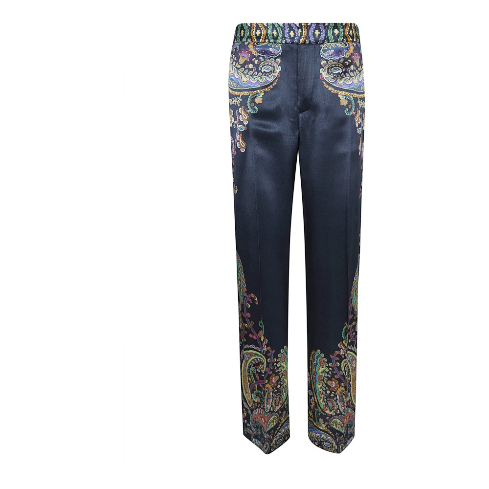 Etro Women's Multicolor Wide Trousers, Xs, Wide-Leg Trousers