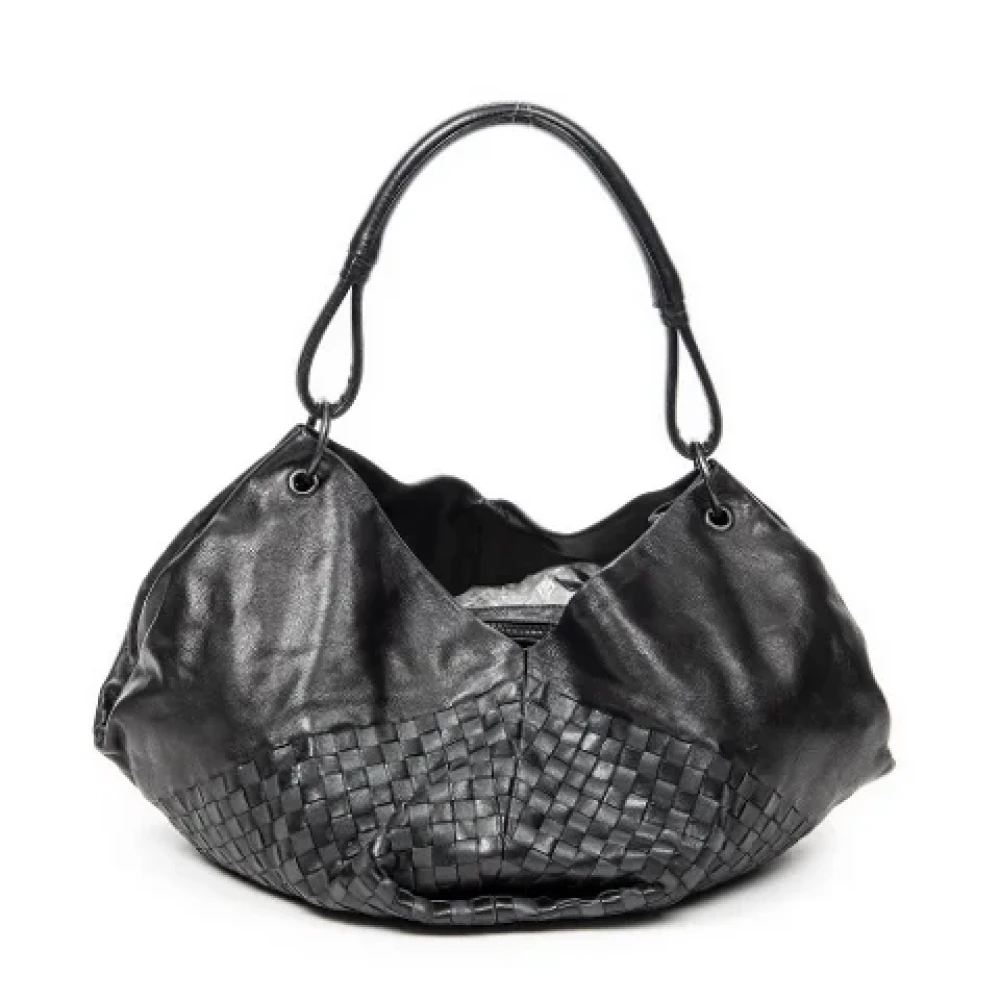 Bottega Veneta Vintage Pre-owned Leather shoulder-bags Black Dames