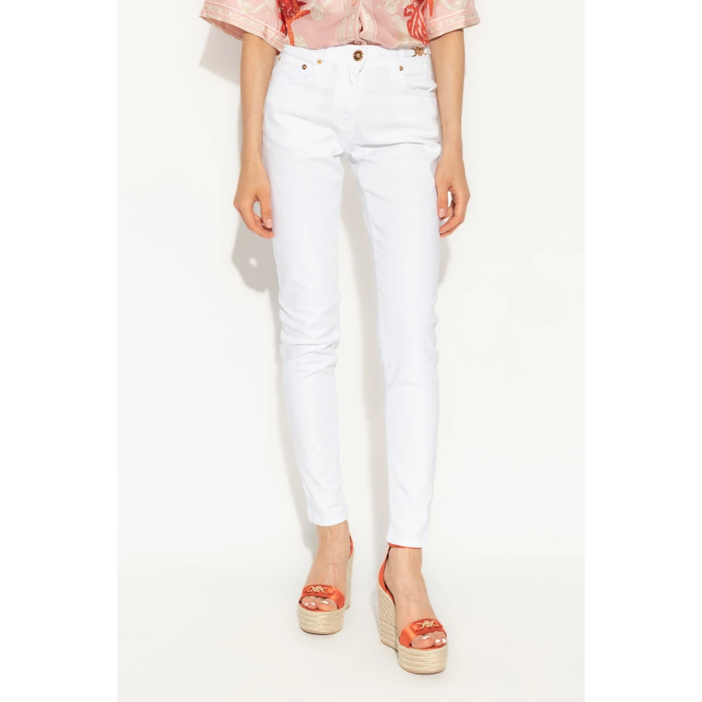 Versace Tapered jeans White Dames