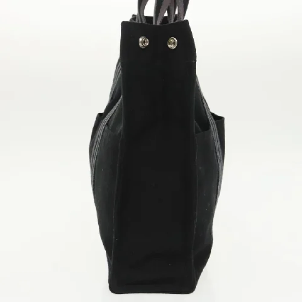 Hermès Vintage Pre-owned Canvas handbags Black Dames