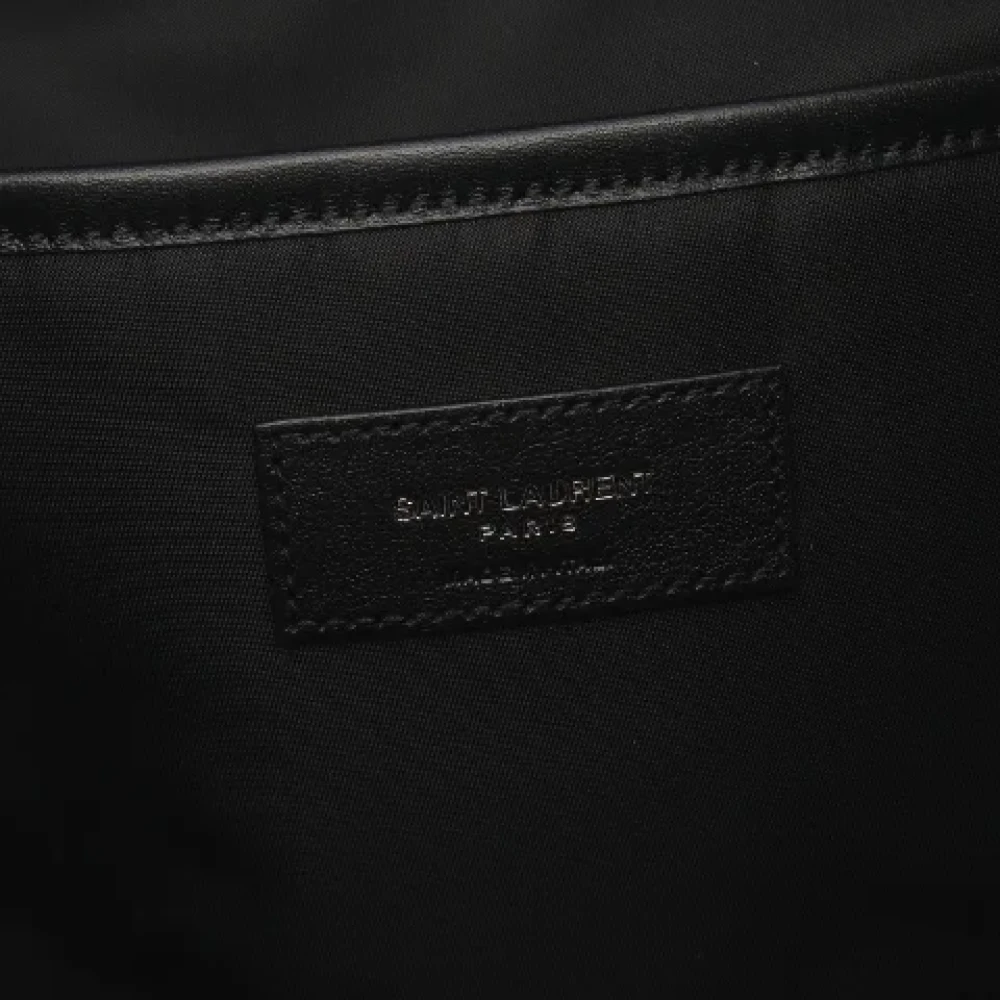 Yves Saint Laurent Vintage Pre-owned Canvas backpacks Black Dames