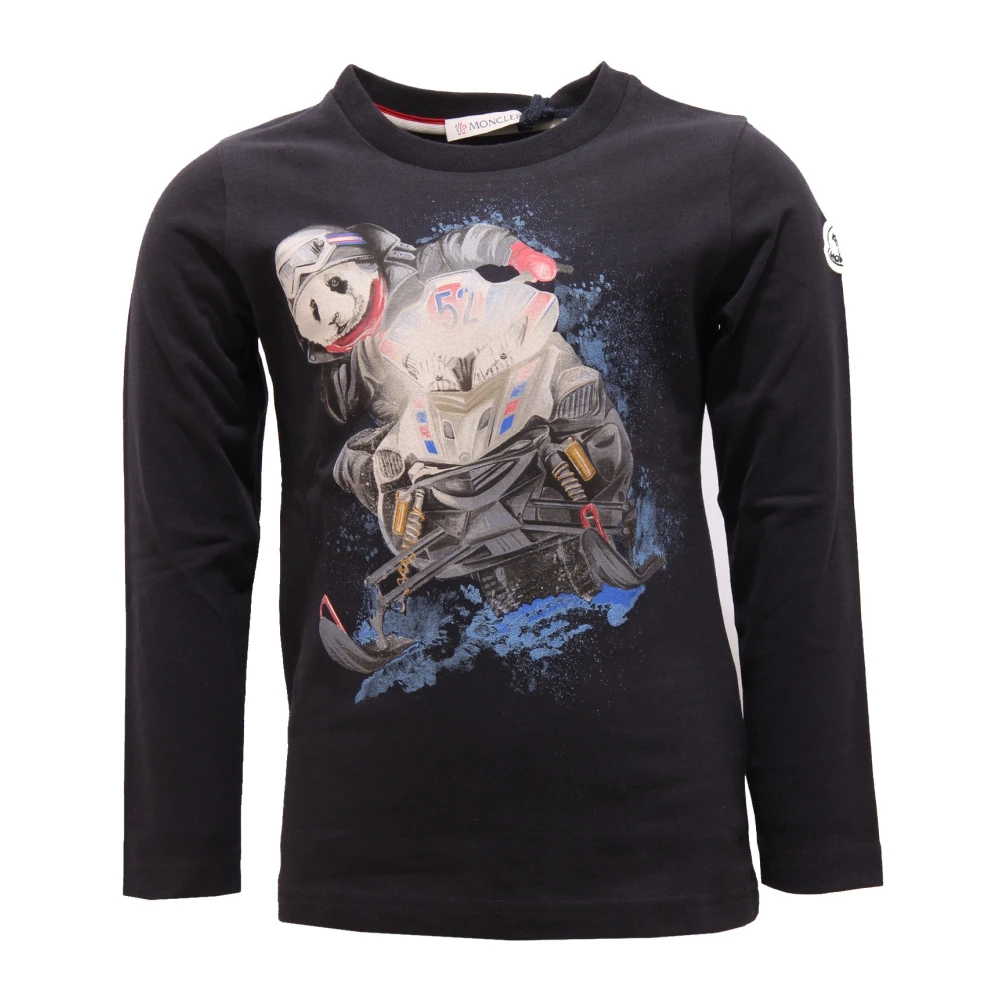 Moncler Boys Black Maglia Girocollo - 6 Y - Kids