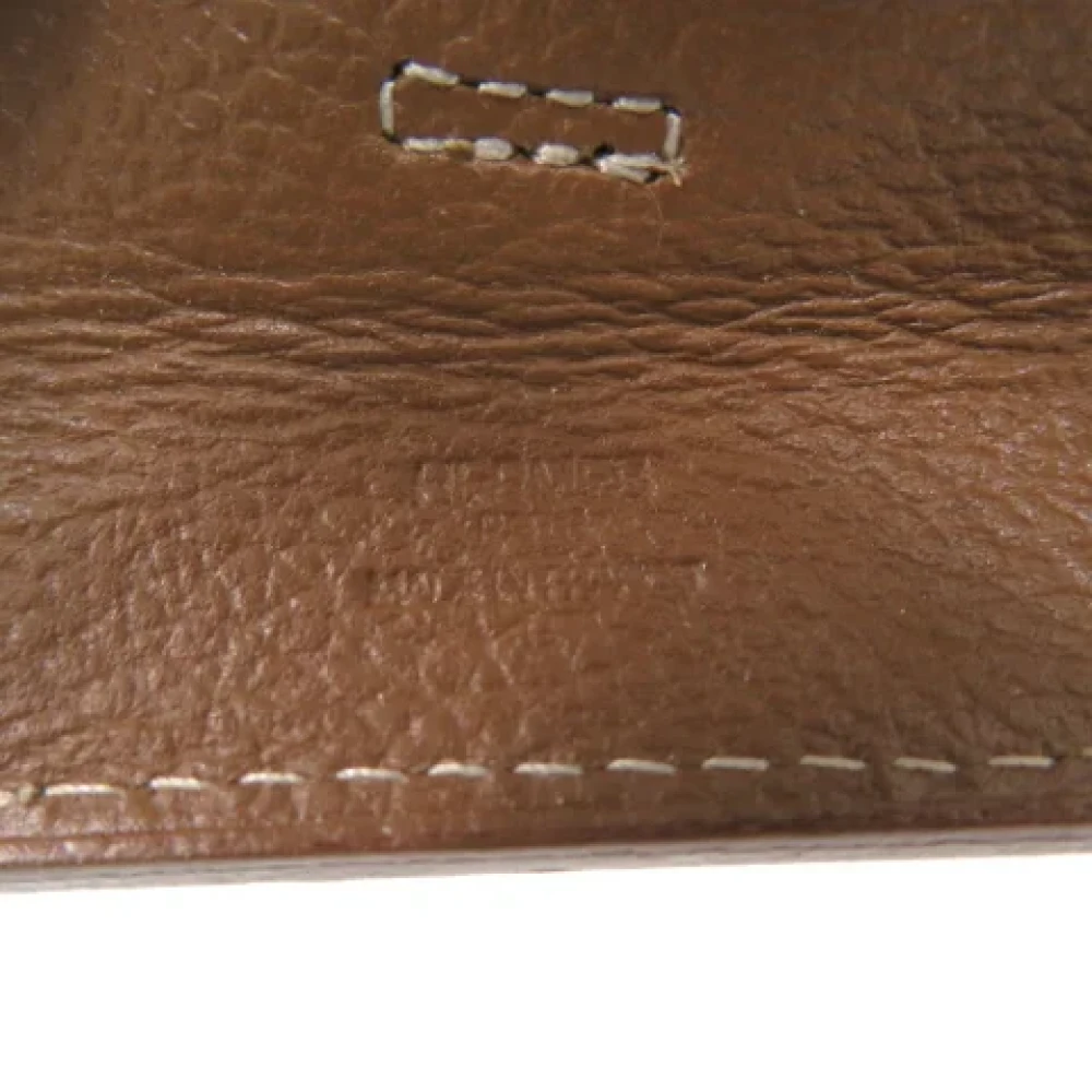 Hermès Vintage Pre-owned Leather crossbody-bags Brown Dames