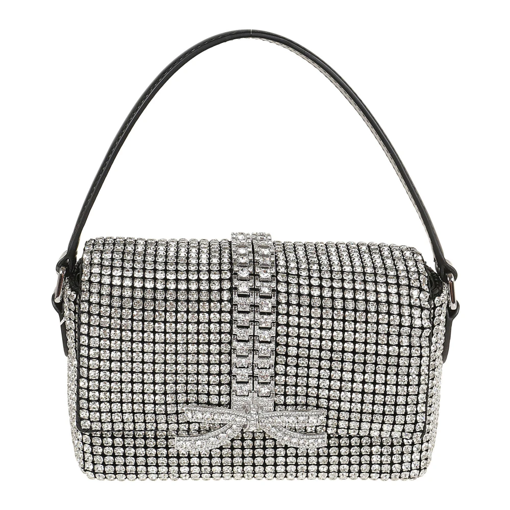 Self Portrait Metallic Clutch Gray Dames