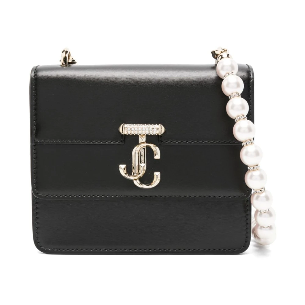 Jimmy Choo Zwarte Kalfsleren Avenue Tas Black Dames