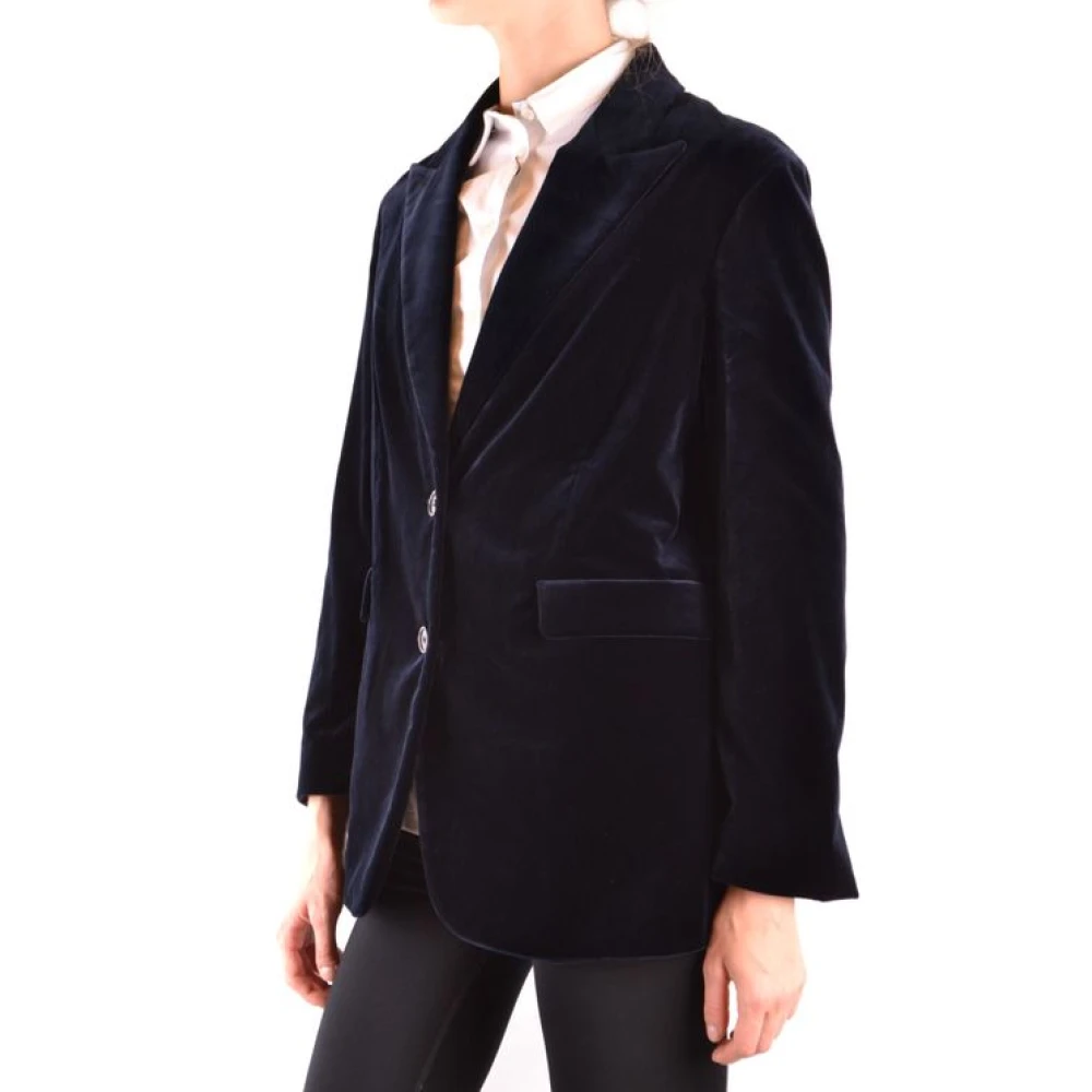 Aspesi Velvet Blazer Black Dames