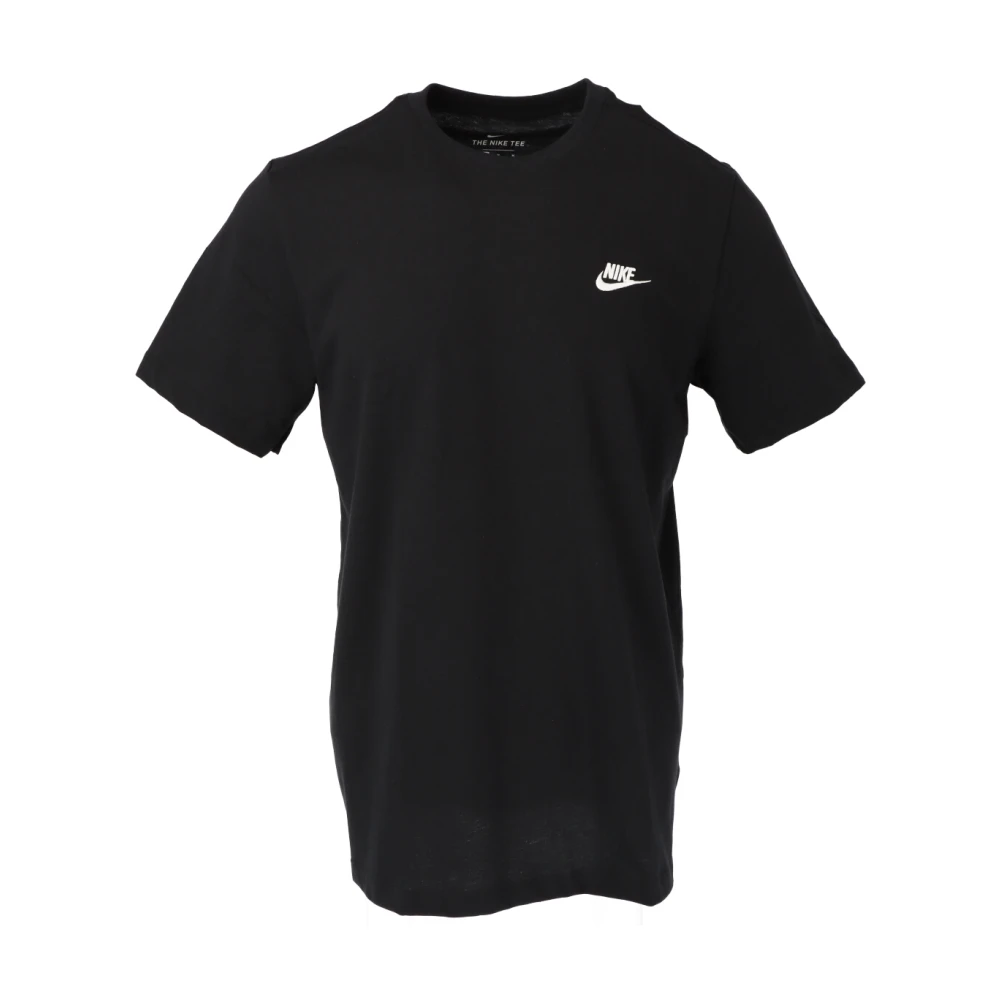 T-Shirt Nike Club Uomo Nero Piccolo - Immagine 4