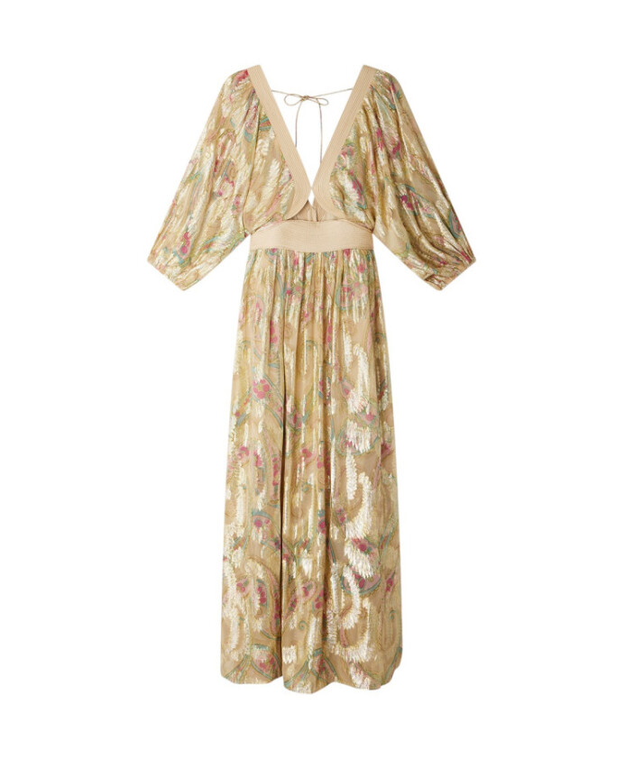 robe-longue-imprimee-avec-lurex