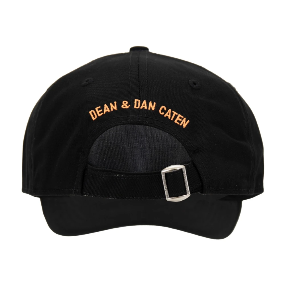 Dsquared2 Icon Baseballpet met gesp sluiting Black Unisex
