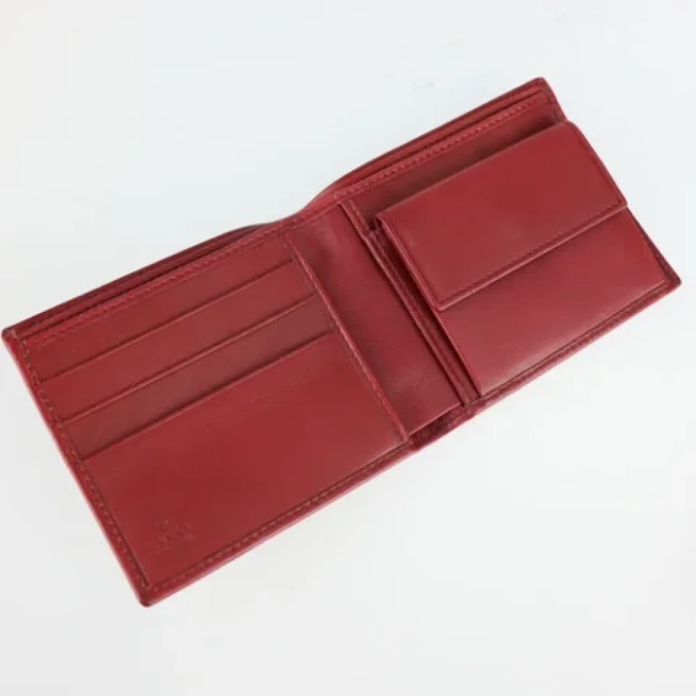 Gucci Vintage Pre-owned Canvas wallets Red Dames