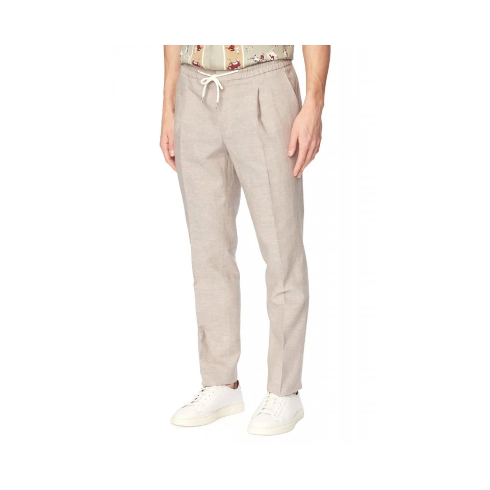 Hugo Beige Slim-Fit Trousers - Male - Slim-Fit Trousers - M - Trousers