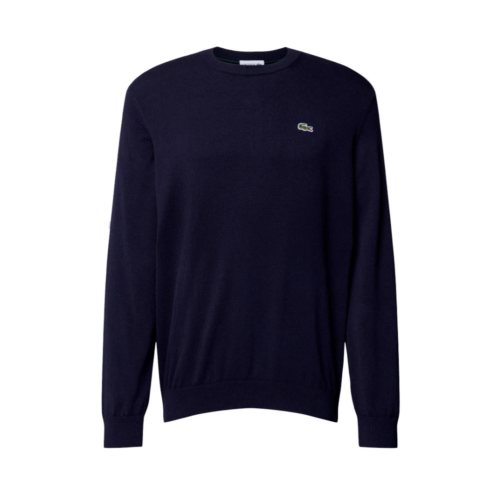 Lacoste Blauwe Crew Neck Sweater met Iconisch Logo Blue Heren