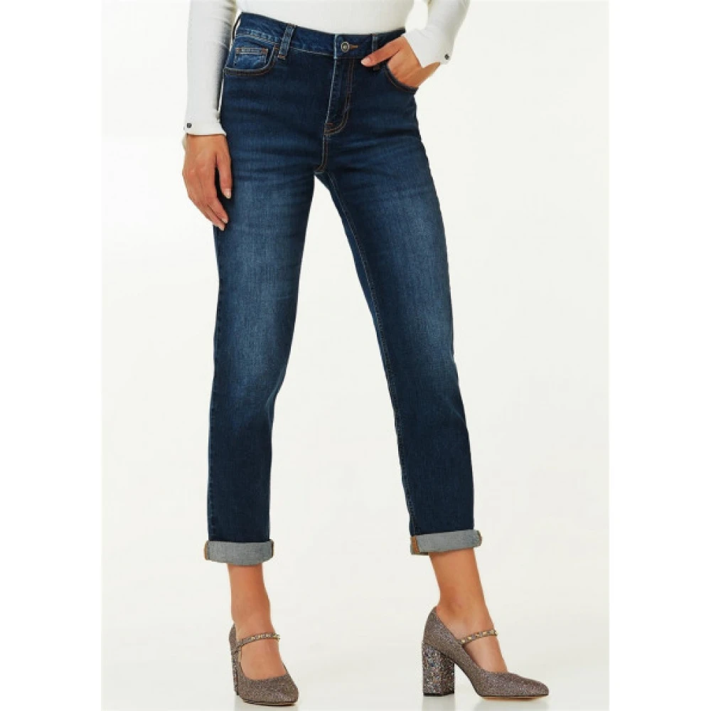 Liu Jo Hoge taille Mom Jeans Blue Dames