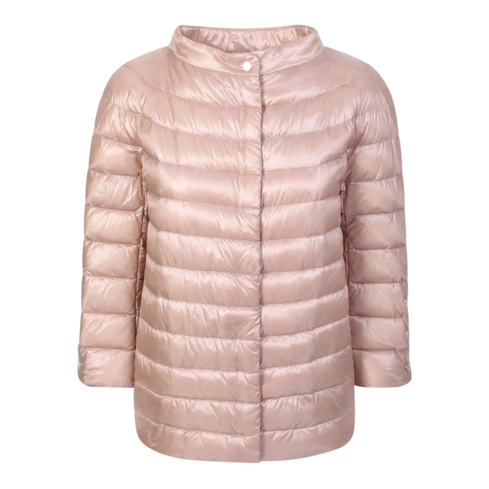 Herno Women's Pink Quilted Down Jacket