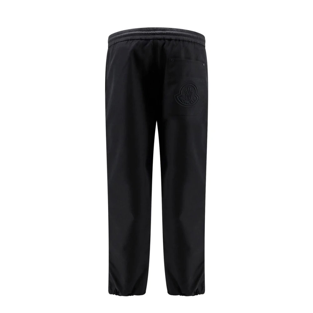 Moncler Katoenmix Trekkoord Broek Black Heren