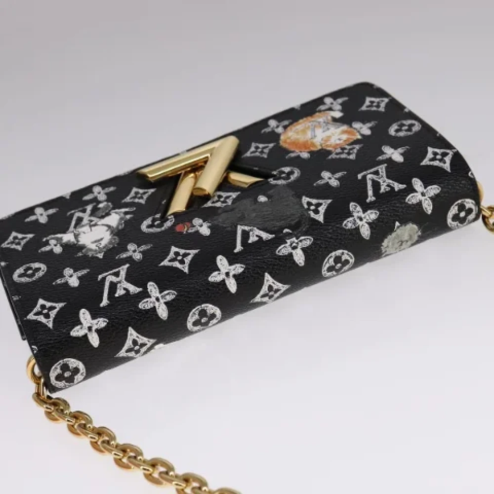 Louis Vuitton Vintage Pre-owned Canvas wallets Black Dames