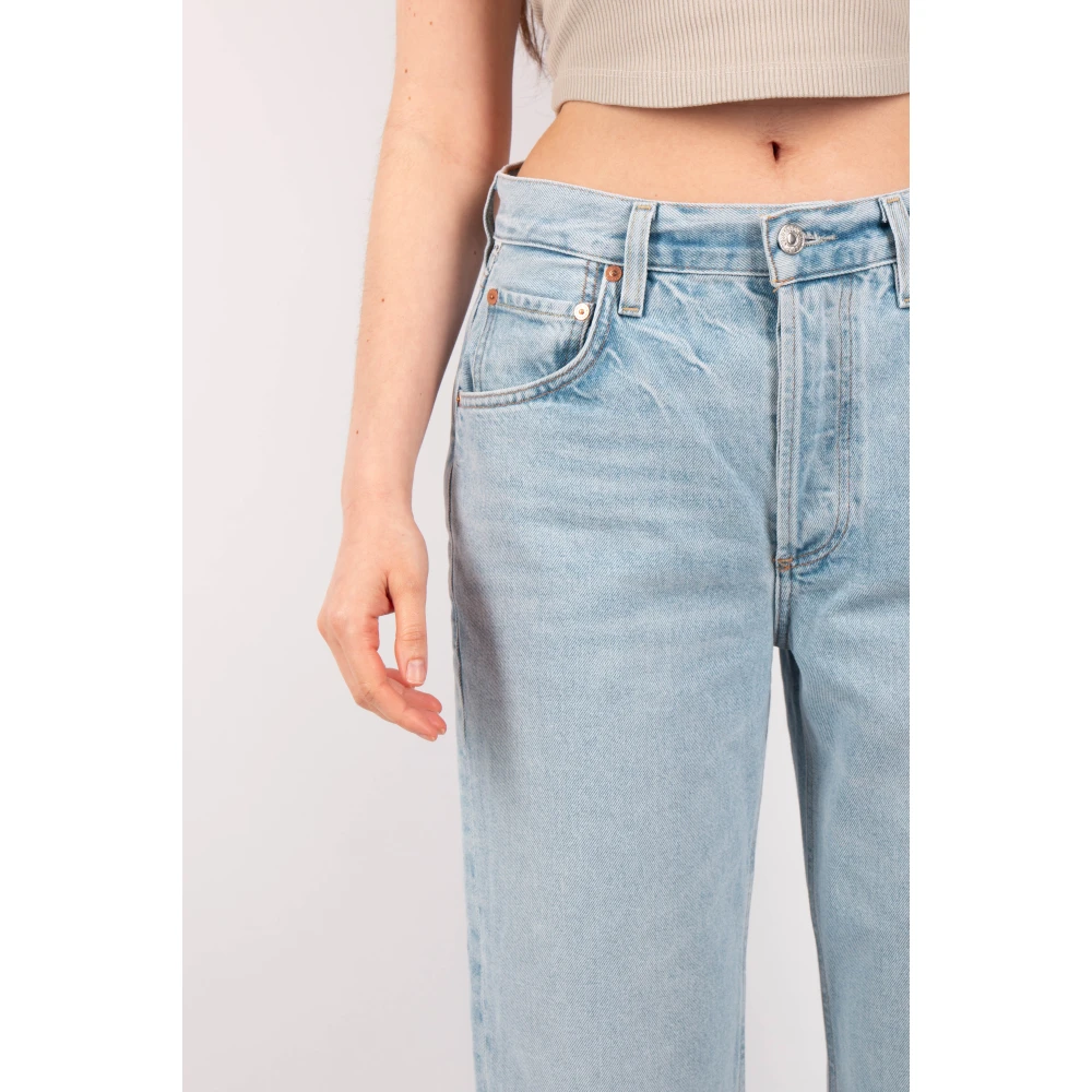 Citizens of Humanity Dahlia Bow Leg Baby Roll Jeans Blue Dames