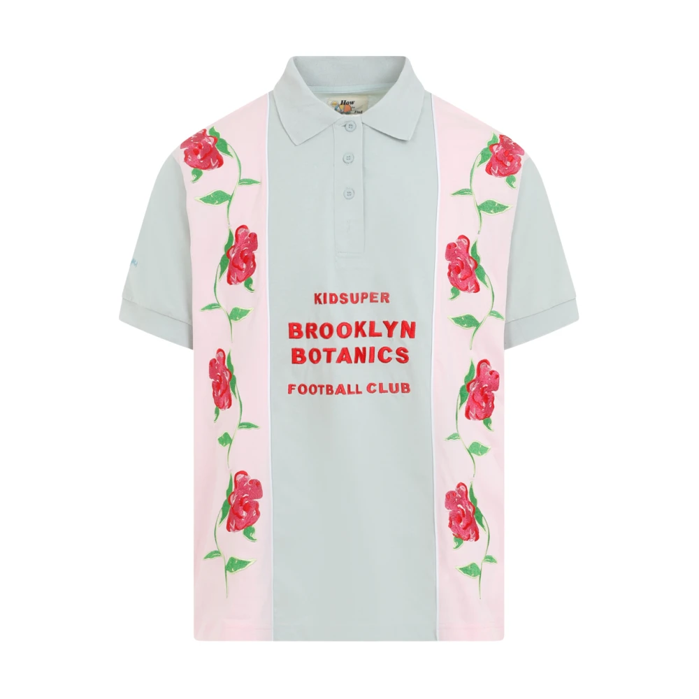 KidSuper Studios Botanics Fotbollströja T-shirt i Rosa Multicolor, Herr