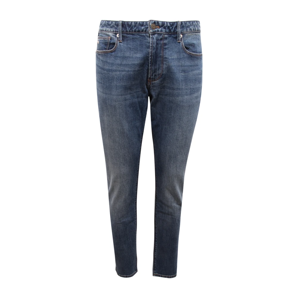 Armani Uomo Blu Slim Fit Pantaloni Denim