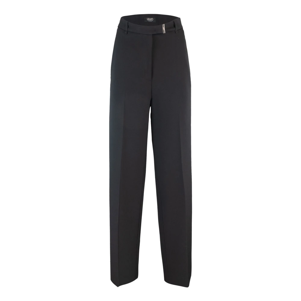Liu Jo Hoge taille zwarte broek Black Dames