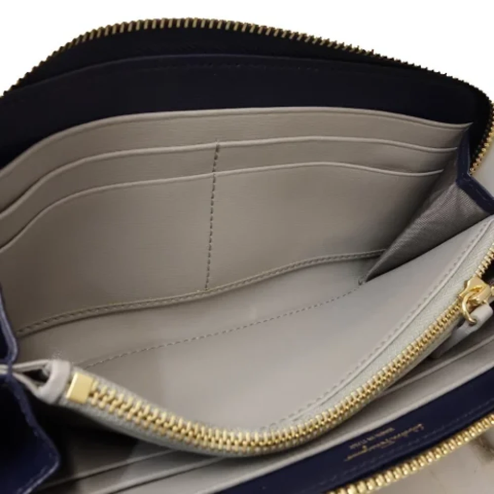 Salvatore Ferragamo Pre-owned Leather wallets Blue Dames