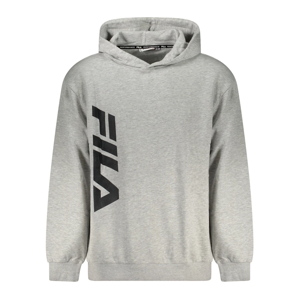 Fila Grijze Katoenen Hoodie met Logoprint Gray Heren