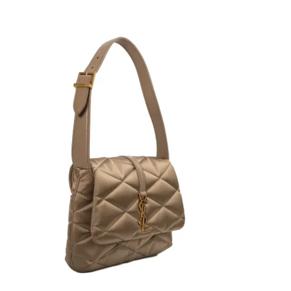 Yves Saint Laurent Vintage Pre-owned Suede handbags Brown Dames