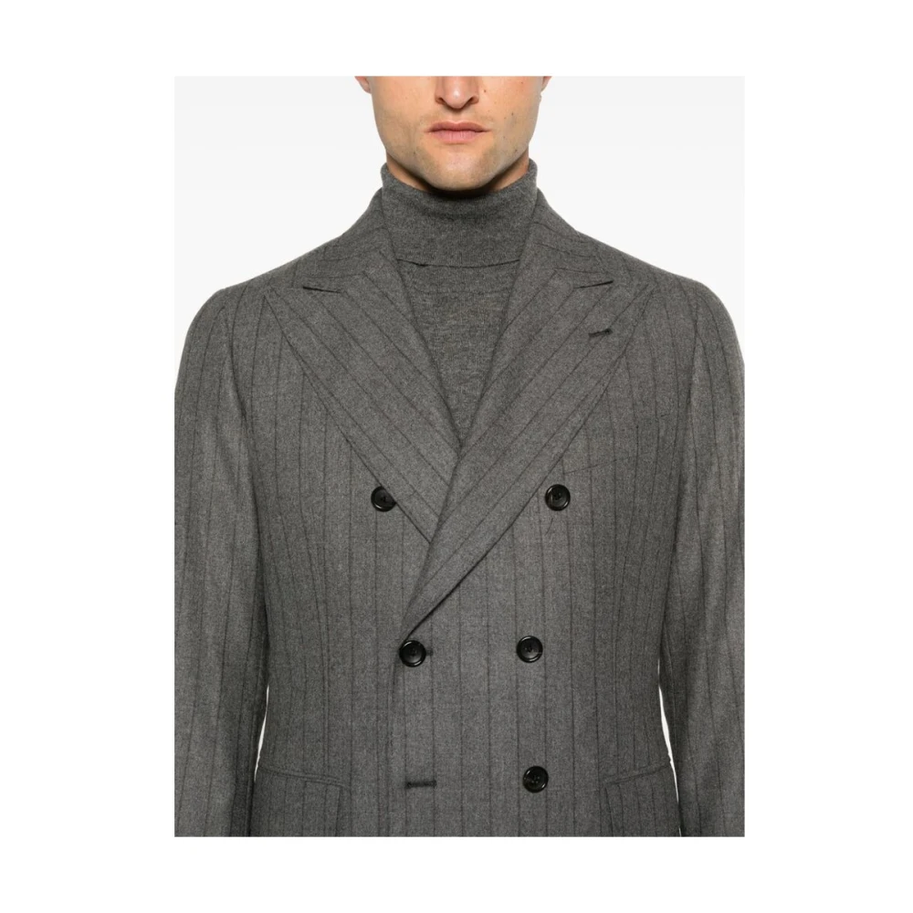 Reveres 1949 Pinstripe Blazer en Broek Set Gray Heren