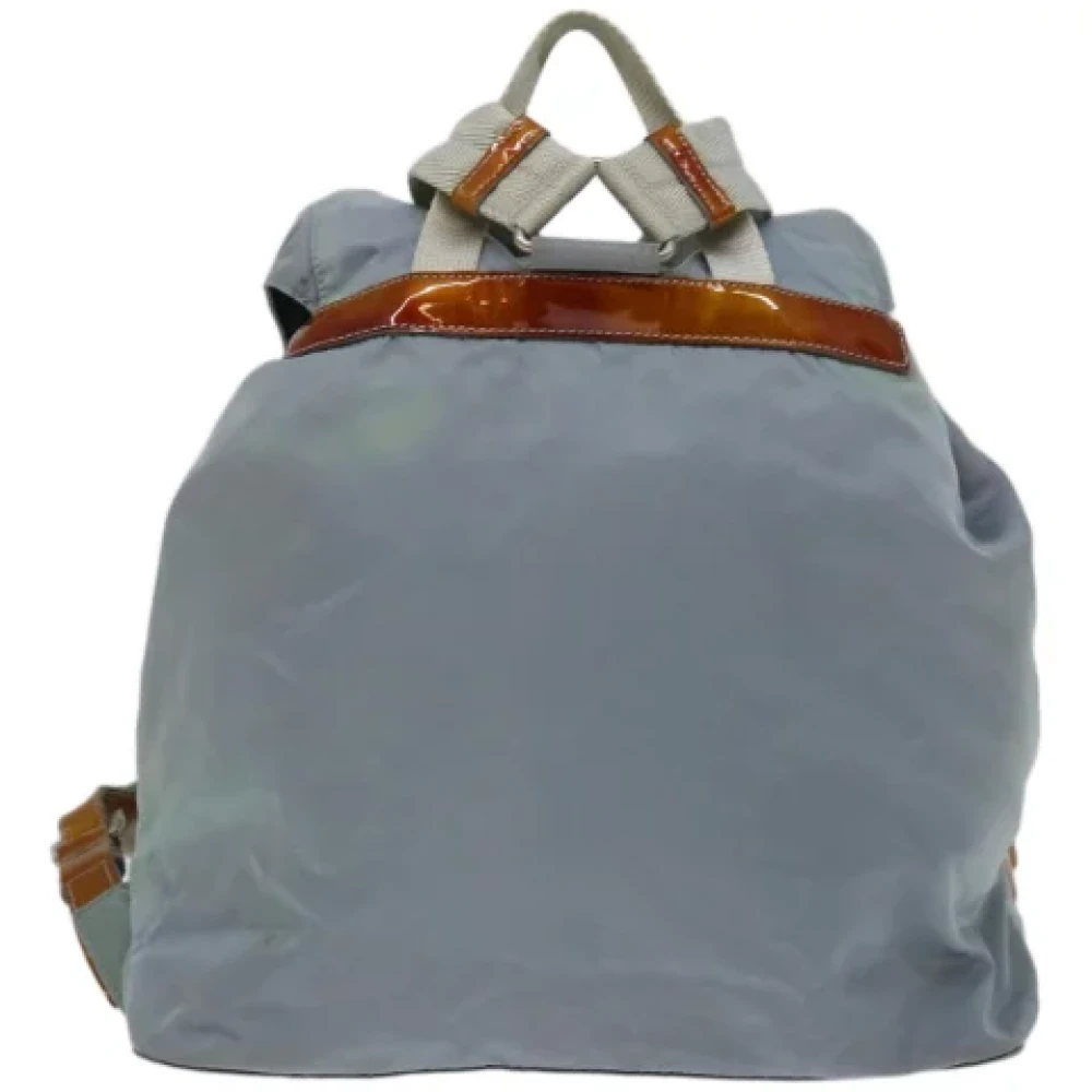 Prada Vintage Pre-owned Nylon backpacks Blue Dames