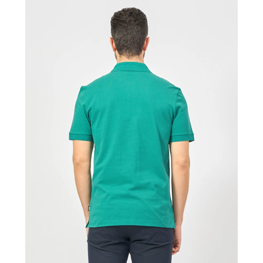 Hugo Boss Heren Polo Shirt met Geborduurd Logo Green Heren