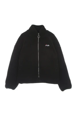 Sherpa Fleece Jacka Svart Hög Hals