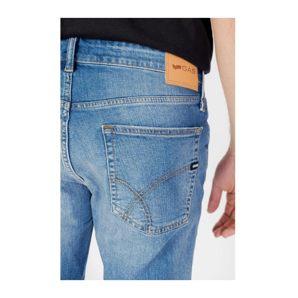 GAS Stretch katoenen Bermuda shorts collectie Blue Heren