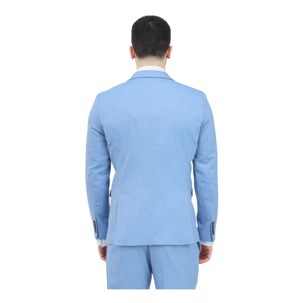 Selected Homme Heldere Blauwe Jas Klassieke Stijl Blue Heren