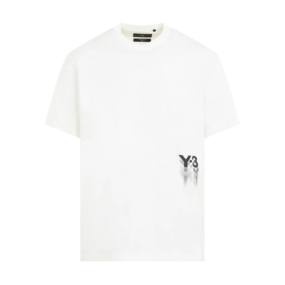 Y-3 Off-White Logo T-Shirt White, Herr