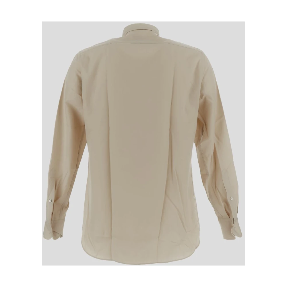 Lardini Katoenen Herenoverhemd Beige Heren