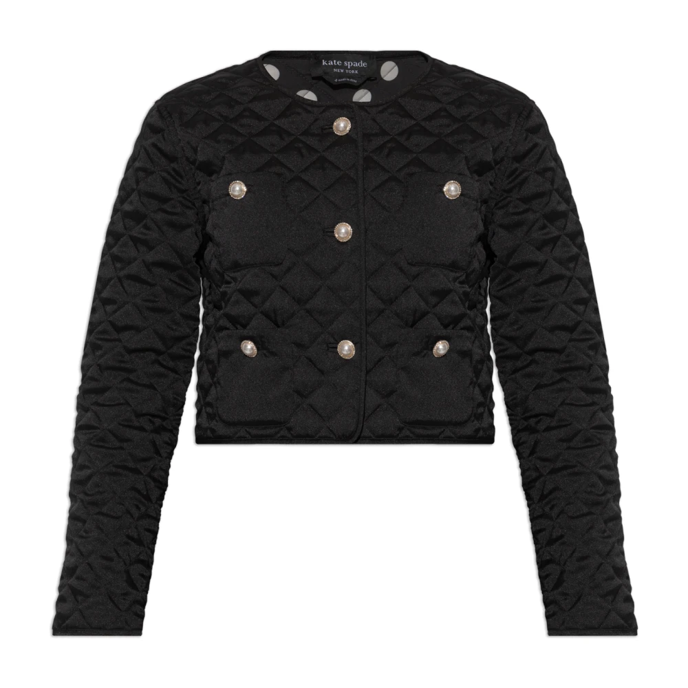 Kate Spade Korte gewatteerde jas Black Dames