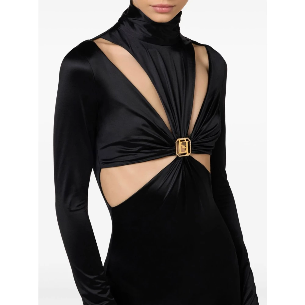 Elisabetta Franchi Nero Broek Aw24 Damesmode Black Dames