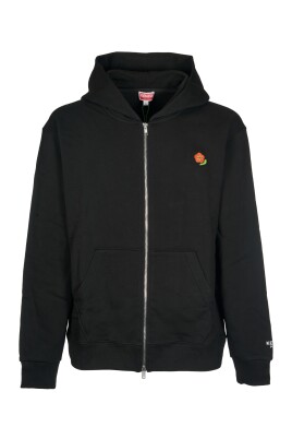 sweat-a-capuche-zippe-brode-noir