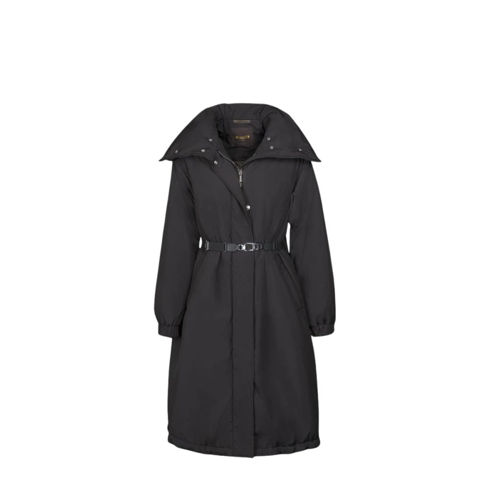 Moorer Men's Black Parkas, M, Eneida Parka