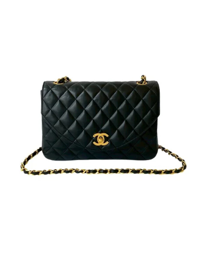 pre-owned-cuir-sacs-chanel