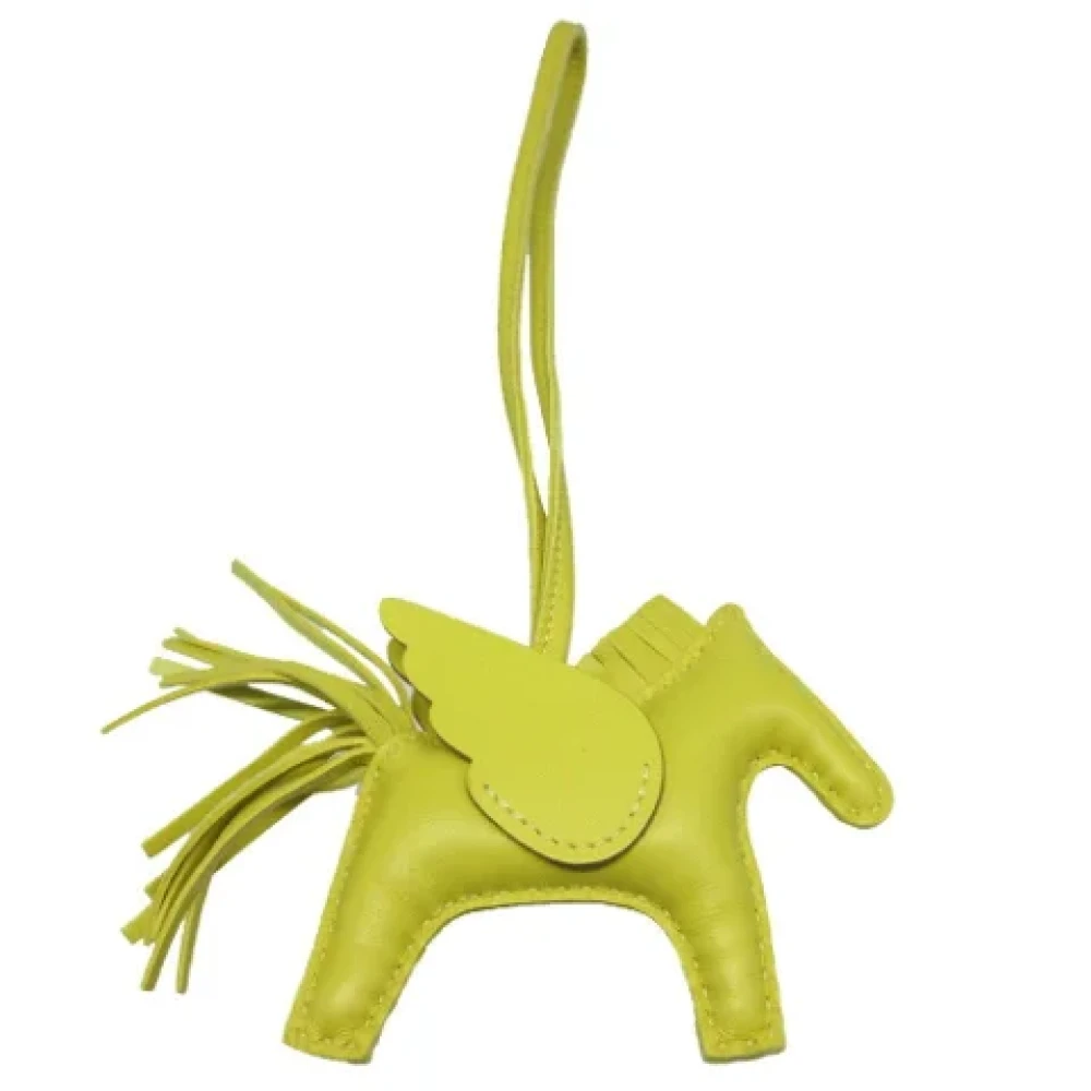Hermès Vintage Pre-owned Fabric key-holders Yellow Dames
