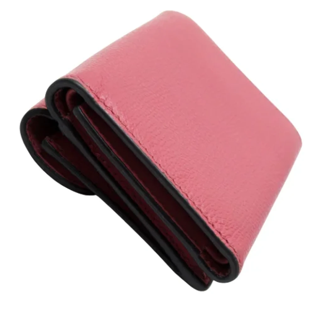 Dior Vintage Pre-owned Leather wallets Pink Dames