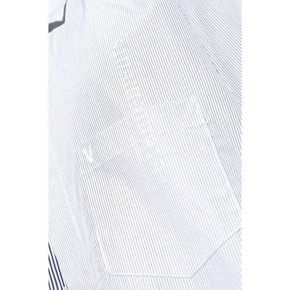 Vetements Shirt met gestreept patroon Blue Heren