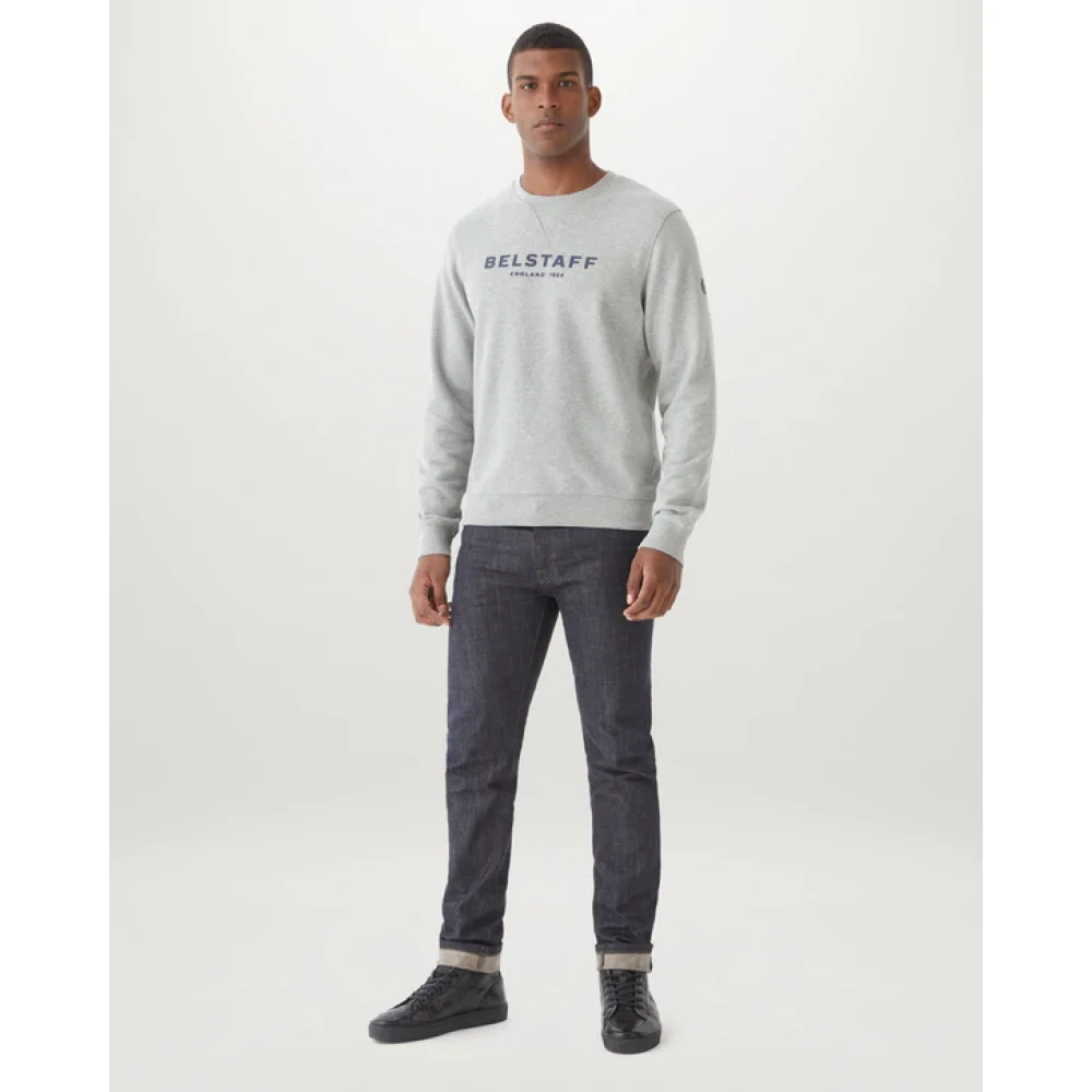 Belstaff Heren Bouclé Katoenen Sweatshirt Gray Heren
