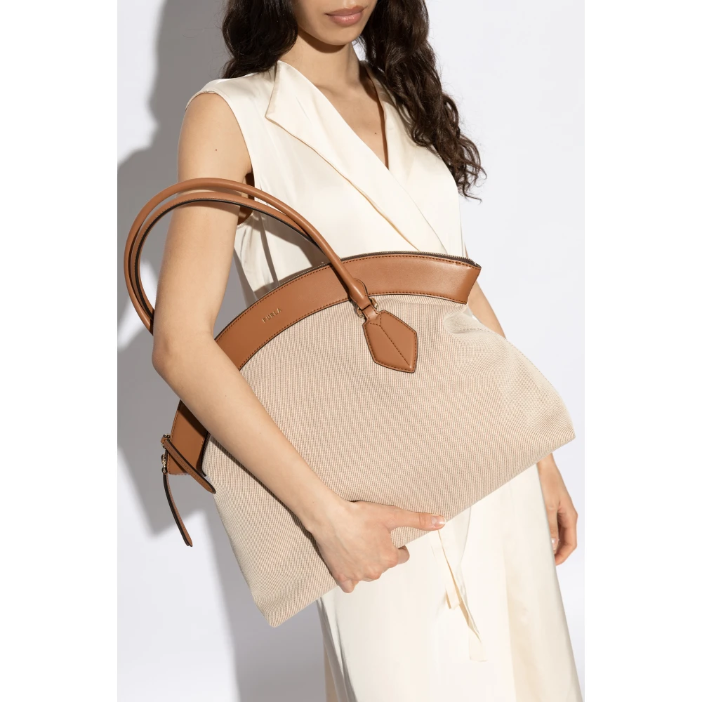 Furla Tas 'Erica XL' Beige Dames